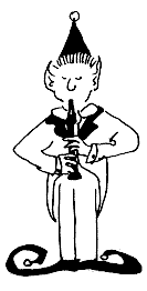 elf playing recorder